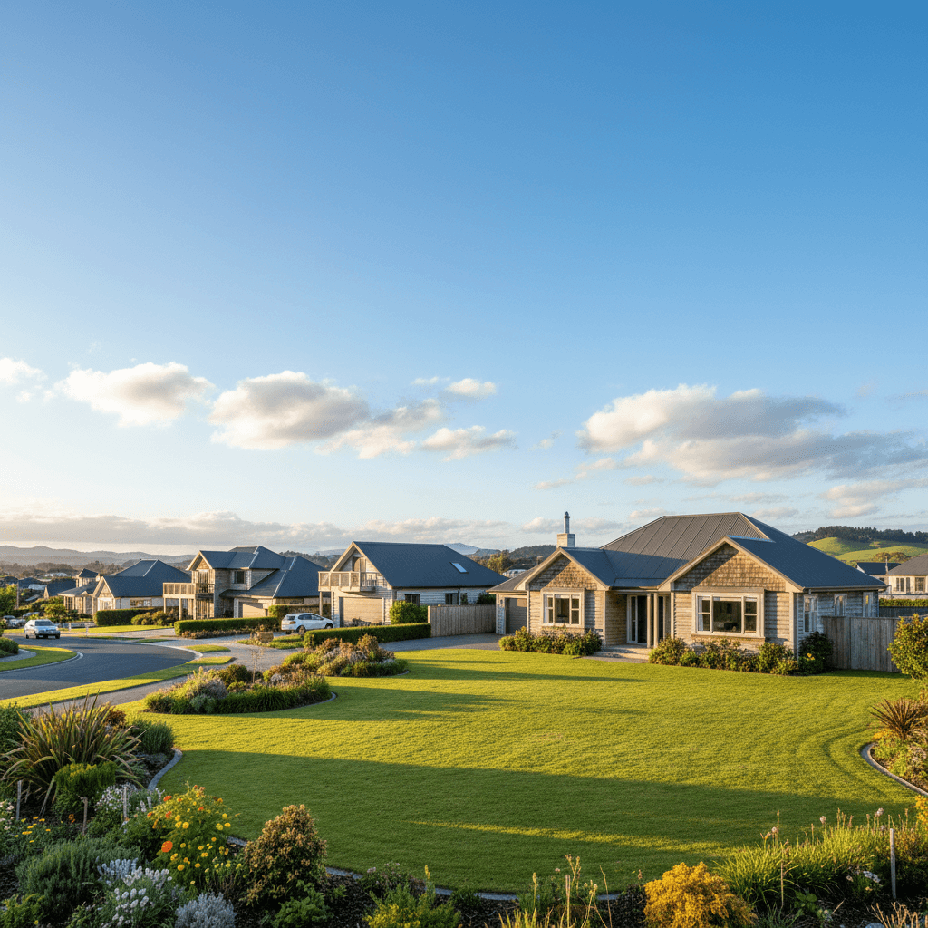 Bright sunny New Zealand residential properties
